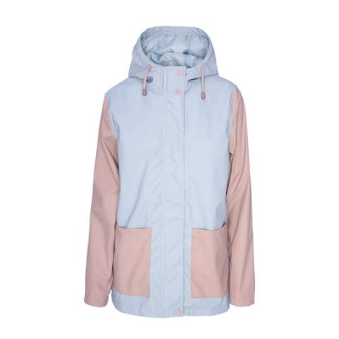 Hooded mac with 2 colours and pockets. - LJK MULTIMATTE