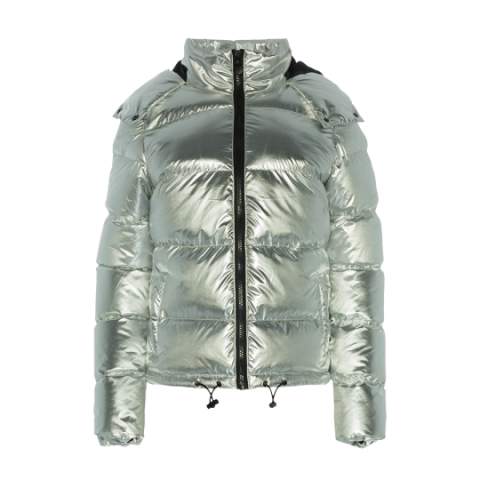 Hooded metallic jacket - LJK THUNDER