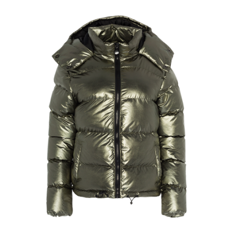 Hooded metallic jacket - LJK THUNDERPKB