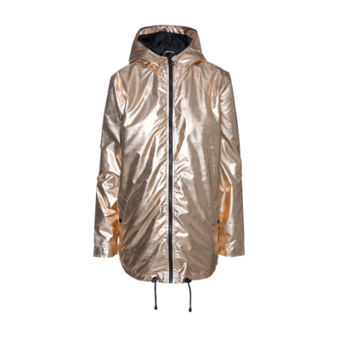 Hooded metallic raincoat. - LJK PARTYPKA
