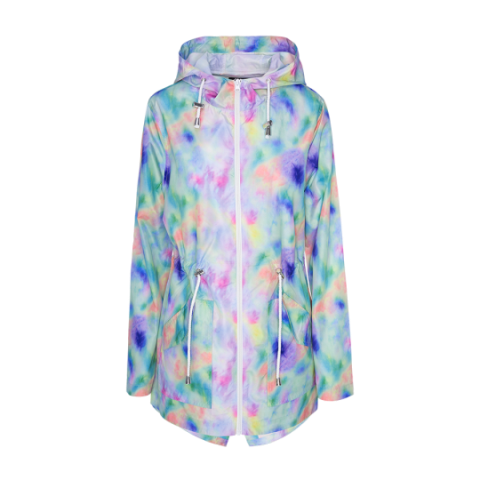 Hooded multicolour mac. - LJK LOLOS