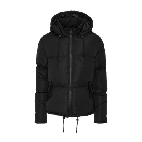Hooded padded jacket with drawcord. - LJK CELLOPKA