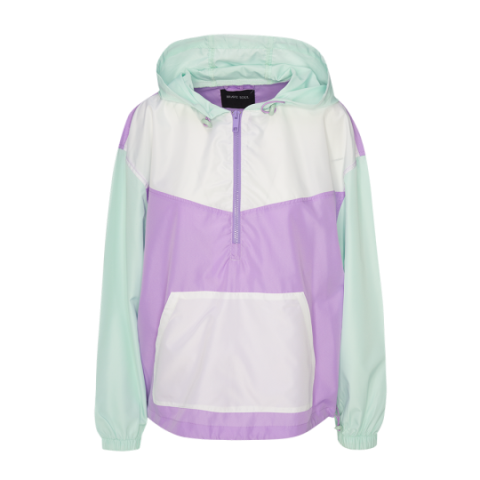 Hooded paneled raincoat. - LJK GLASTONBURY