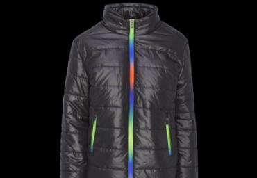 Padded jacket with rainbow zips. - LJK PEMBROKE