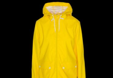 Hooded rubberised mac with drawcord. - LJK RAINYV2PKA