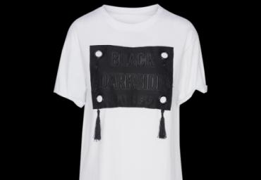 T- Shirt with patch on front - LTS 272TASSEL