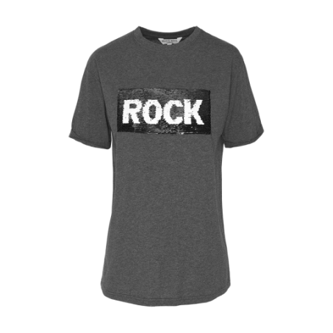 T- Shirt with slogan on front - LTS 272ROCKIE